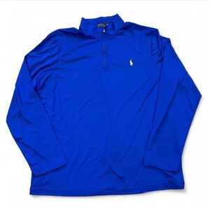 Polo Ralph Lauren Men XL Blue Performance Quarter Zip Pullover
